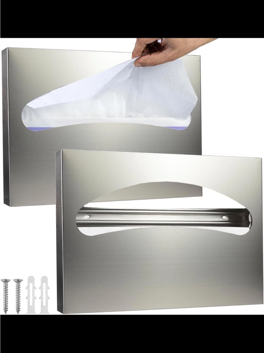 Stainless Steel Wall-Mounted Toilet Seat Cover Dispenser